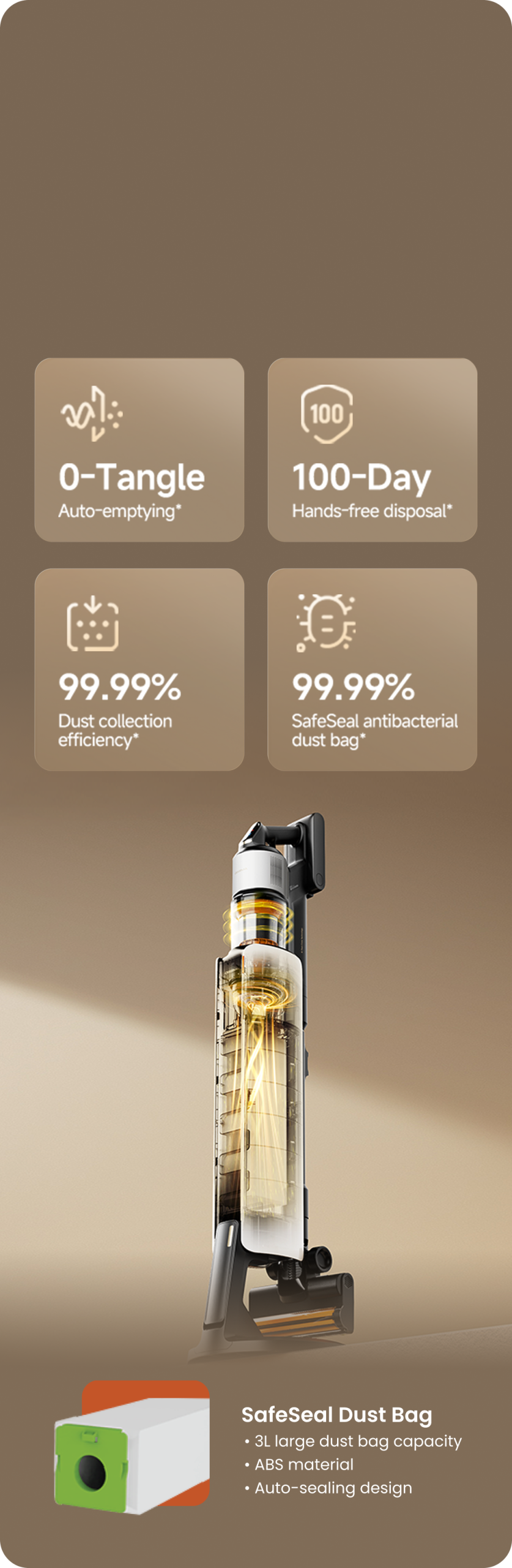Omega Cyclone Auto-Emptying