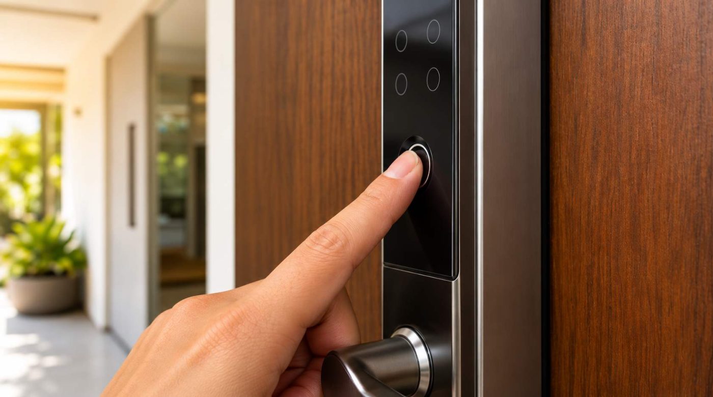 smart lock access with fingerprint